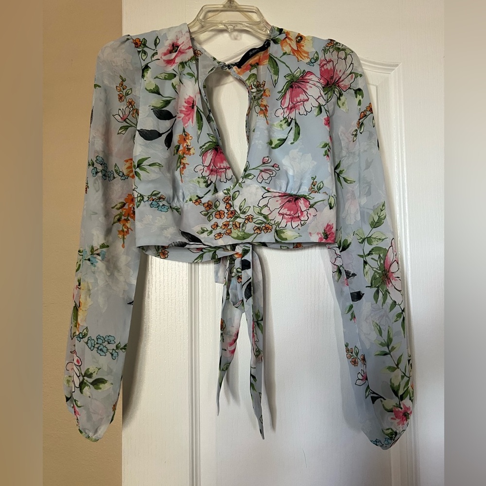 Floral crop top